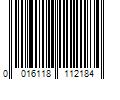 Barcode Image for UPC code 0016118112184