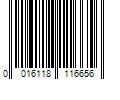 Barcode Image for UPC code 0016118116656