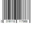 Barcode Image for UPC code 0016118117868