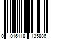 Barcode Image for UPC code 0016118135886