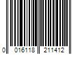 Barcode Image for UPC code 0016118211412