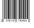 Barcode Image for UPC code 0016118740424