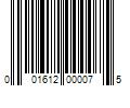 Barcode Image for UPC code 001612000075