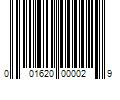 Barcode Image for UPC code 001620000029