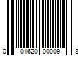 Barcode Image for UPC code 001620000098