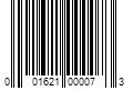 Barcode Image for UPC code 001621000073