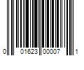 Barcode Image for UPC code 001623000071