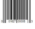 Barcode Image for UPC code 001627000053