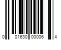 Barcode Image for UPC code 001630000064