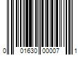 Barcode Image for UPC code 001630000071