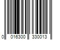 Barcode Image for UPC code 0016300330013