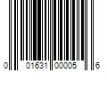 Barcode Image for UPC code 001631000056