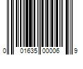 Barcode Image for UPC code 001635000069