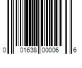 Barcode Image for UPC code 001638000066