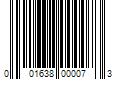 Barcode Image for UPC code 001638000073