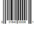 Barcode Image for UPC code 001640000061