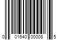 Barcode Image for UPC code 001640000085