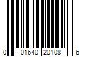 Barcode Image for UPC code 001640201086