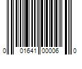 Barcode Image for UPC code 001641000060