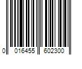 Barcode Image for UPC code 0016455602300