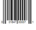 Barcode Image for UPC code 001647000071