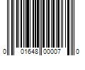 Barcode Image for UPC code 001648000070