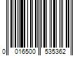 Barcode Image for UPC code 0016500535362