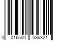 Barcode Image for UPC code 0016500536321