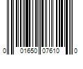 Barcode Image for UPC code 001650076100