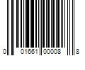 Barcode Image for UPC code 001661000088