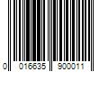 Barcode Image for UPC code 0016635900011