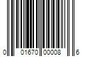 Barcode Image for UPC code 001670000086