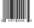 Barcode Image for UPC code 001671000085