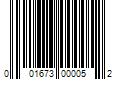 Barcode Image for UPC code 001673000052