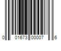 Barcode Image for UPC code 001673000076