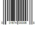 Barcode Image for UPC code 001674000068