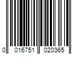 Barcode Image for UPC code 0016751020365