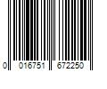 Barcode Image for UPC code 0016751672250