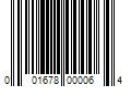 Barcode Image for UPC code 001678000064