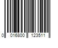 Barcode Image for UPC code 0016800123511