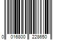 Barcode Image for UPC code 0016800228650