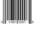 Barcode Image for UPC code 001681000075