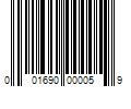 Barcode Image for UPC code 001690000059