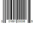 Barcode Image for UPC code 001691000065. Product Name: 