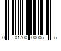 Barcode Image for UPC code 001700000055