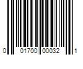 Barcode Image for UPC code 001700000321