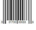 Barcode Image for UPC code 001700000338