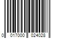 Barcode Image for UPC code 0017000024028