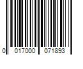 Barcode Image for UPC code 0017000071893