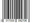 Barcode Image for UPC code 0017000092706